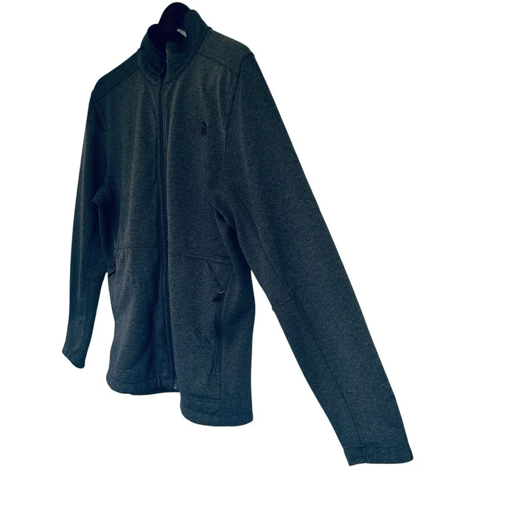 The North Face Apex Canyonwall Jacket Mens Medium Gray WindWall Softshell Zip
